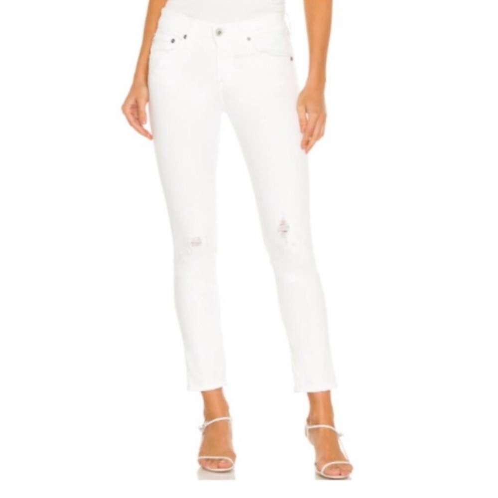 Lila Ryan Tall Super Skinny Destruction white Jean 31
